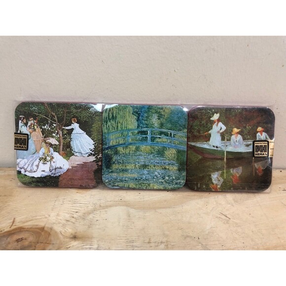 MANUFACTURAS HEMA SET OF 6 COASTERS OF VINTAGE POSAVASOS - Picture 1 of 6